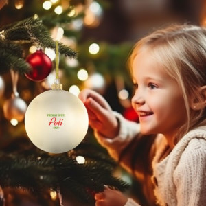 Bombka choinkowa z nadrukiem imienia - Pierwsze święta