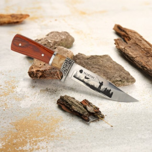 Nóż myśliwski z grawerem dla wędkarza - Gruba ryba