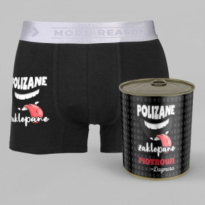Bokserki męskie w puszce z nadrukiem dla niego Rozmiar L - Zaklepane