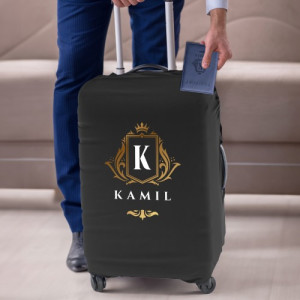 Etui na paszport i pokrowiec na walizkę z nadrukiem dla niego - Eskapada