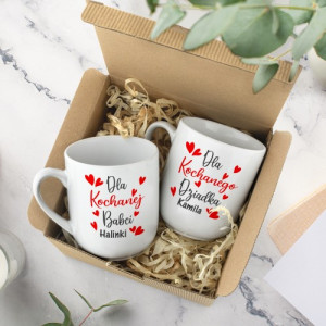 Zestaw kubków z nadrukiem dla dziadków - Ukochani
