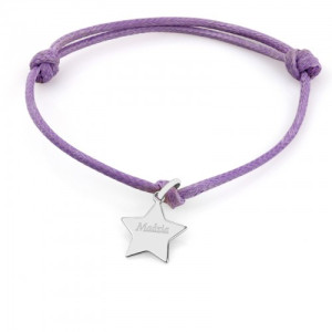 Bransoletka z zawieszką z grawerem Marbell pr. 925 - Gwiazdka
