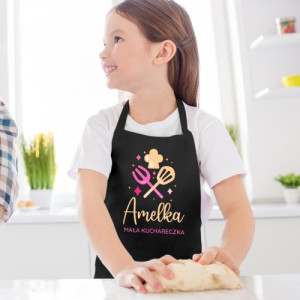 Fartuch kuchenny dla dzieci z nadrukiem imienia - Mała kuchareczka