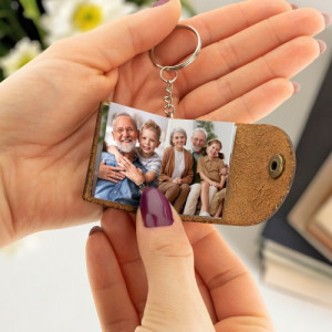 Brelok do kluczy ze zdjęciami dla babci i dziadka - Mini album
