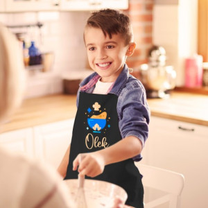 Fartuch kuchenny dla dzieci z nadrukiem imienia - Młodszy szef kuchni
