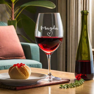 Kieliszek do wina czerwonego z grawerem dla niej - Wine Lover