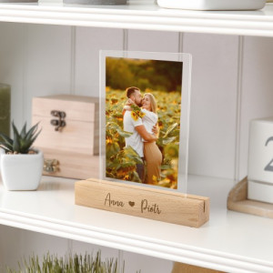 Ramka na zdjęcie 10x15 cm z grawerem dla pary - Uczucie