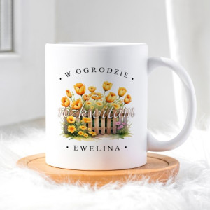 Kubek z nadrukiem dla ogrodniczki - Rozkwitam