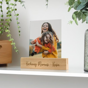 Statuetka ze zdjęciem 10x15 cm i grawerem dla mamy - Matczyna miłość