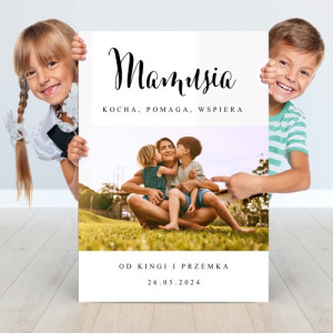 Kartka XXL ze zdjęciem na Dzień Mamy - Nasze wsparcie