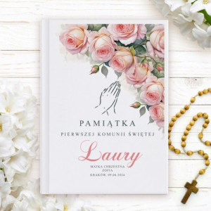 Biblia dla dzieci na Komunię Świętą dla dziewczynki - Wielbię Ciebie Panie