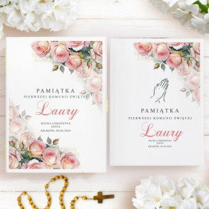 Biblia dla dzieci w etui na komunię dziewczynki - Wielbię Ciebie Panie