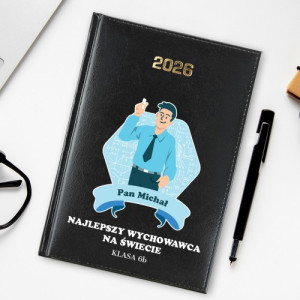 Kalendarz na 2026 z nadrukiem dla nauczyciela - Najlepszy na świecie