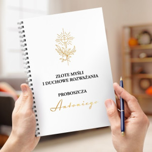 Notatnik z nadrukiem dla proboszcza - Złote myśli