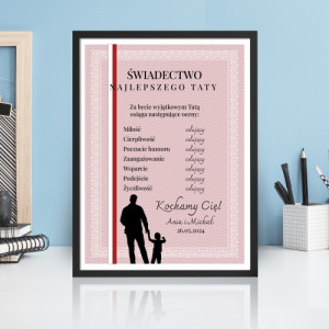 Plakat w ramce (30x40) na Dzień Ojca - Wyjątkowy tatuś