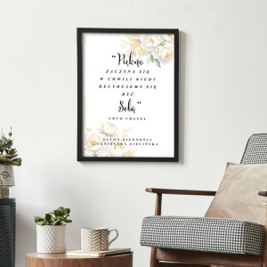 Plakat w ramce (30x40 cm) dla kosmetyczki - Salon piękności