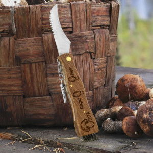 Nóż składany z grawerem dla taty - Grzybiarz
