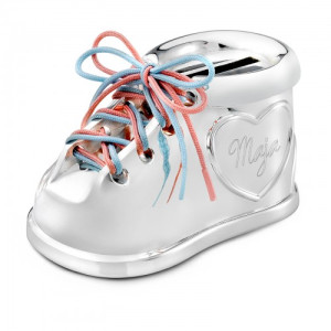 Skarbonka z grawerem bucik dla dziewczynki - Na marzenia