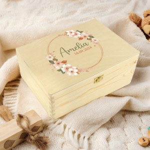 Pudełko na zabawki z nadrukiem dla dziewczynki - Kufer skarbów