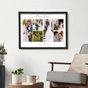 Kolaż ze zdjęć ślubnych (30x40 cm) na podziękowanie dla rodziców - Emocje