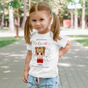 Koszulka dziecięca z nadrukiem na 3-4 lata (r.110-122) - Przedszkole