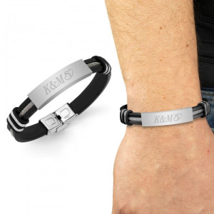 Bransoletka męska z grawerem dla ukochanego - Bliski sercu