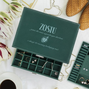 Szkatułka na biżuterię zielona na 40 rocznicę ślubu - Największy skarb