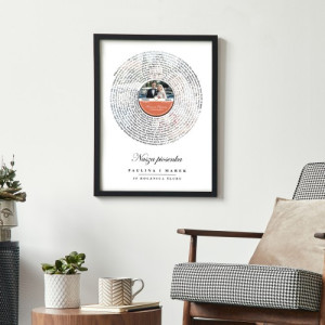 Plakat ze zdjęciem na 35 rocznicę ślubu - Stereo love