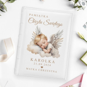 Album na zdjęcia dla chłopca z nadrukiem - Anielski sen