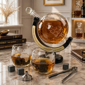 Karafka do whisky ze szklankami na 15-lecie kariery zawodowej - Zasłużony