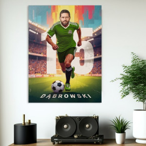 Fotoobraz na płótnie ze zdjęcia (50x70 cm) dla piłkarza - Piłkarska legenda