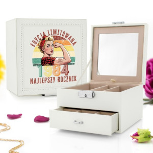 Kuferek na biżuterię z nadrukiem na urodziny - Limited edition
