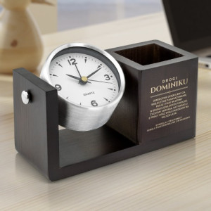 Organizer na biurko z grawerem na jubileusz pracy nauczyciela - Idea