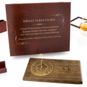 Zegar słoneczny z grawerem na 20-lecie pracy zawodowej - Dla narodu