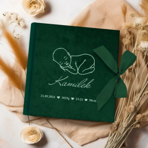 Album na zdjęcia welurowy z nadrukiem dla dziecka - Magiczne kadry