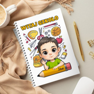 Notes z nadrukiem dla chłopca do szkoły - Kajecik