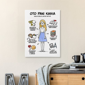 Obraz na płótnie (30x40 cm) dla nauczycielki - Limitowany pedagog
