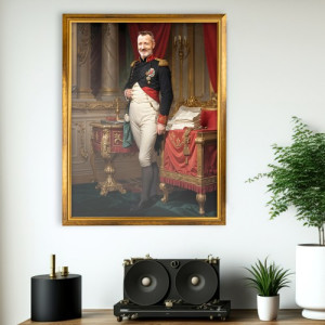 Królewski portret ze zdjęcia (50 x 70 cm) dla niego - Król w pełnej krasie