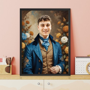 Królewski portret w ramce (30 x 40 cm) dla chłopaka - Książę