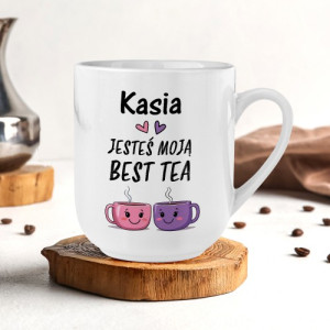 Kubek z nadrukiem dla przyjaciółki - Best tea