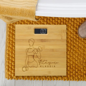 Waga łazienkowa z grawerem dla niej - Fitnesiara