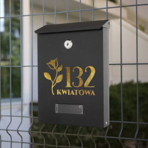 Skrzynka na listy z numerem domu - Poczta domowa
