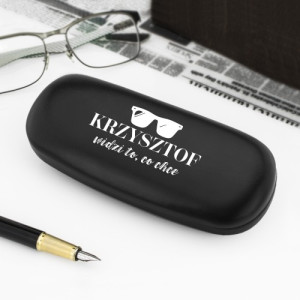 Etui na okulary z nadrukiem dla niego - Widzi, co chce