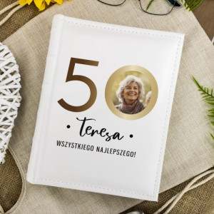 Album na zdjęcia z nadrukiem na 50 urodziny dla niej - Księga życia
