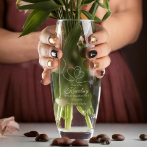 Wazon dekoracyjny z grawerem na 40 rocznicę ślubu - Pan i Pani