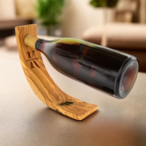 Stojak na wino drewniany z grawerem dla niego - Degustator
