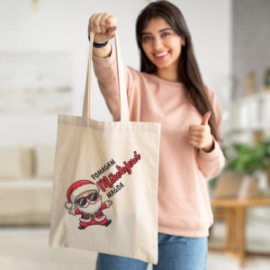 Torba na zakupy z nadrukiem na święta - Worek prezentów