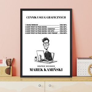 Plakat w ramce (30x40 cm) dla grafika - Artystyczna wizja