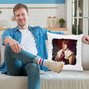 Poduszka dekoracyjna z nadrukiem zdjęcia dla niego - Dynastia