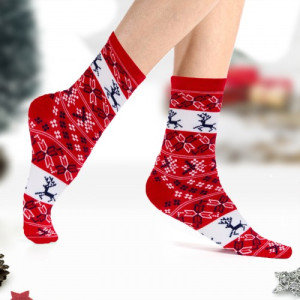 Skarpetki świąteczne damskie (2 pary) dla niej - Zimowe marzenia
